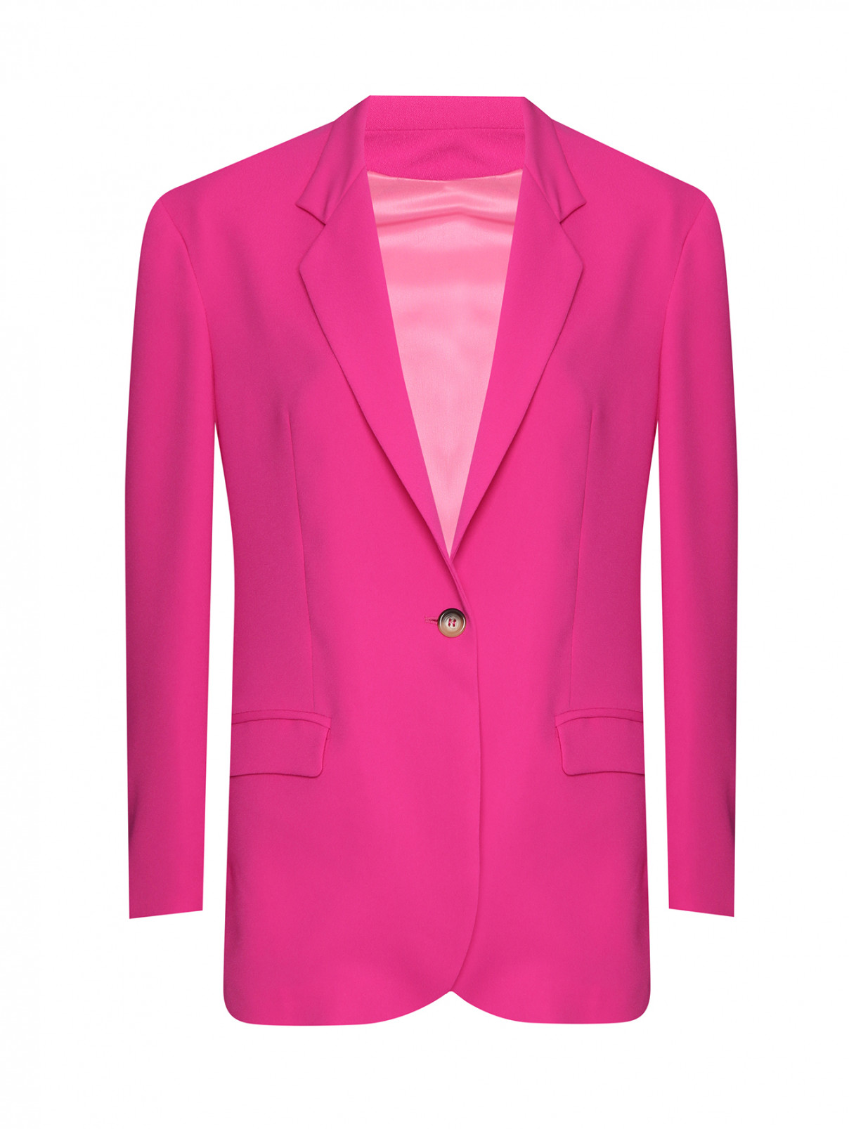 Однобортный жакет на пуговице Forte Dei Marmi Couture  –  Общий вид  – Цвет:  Розовый