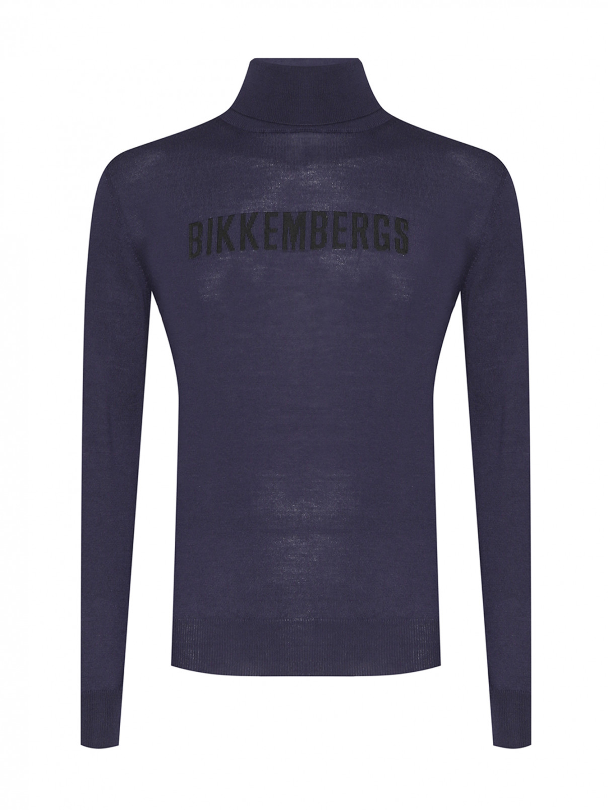 Водолазка с логотипом Bikkembergs  –  Общий вид  – Цвет:  Синий