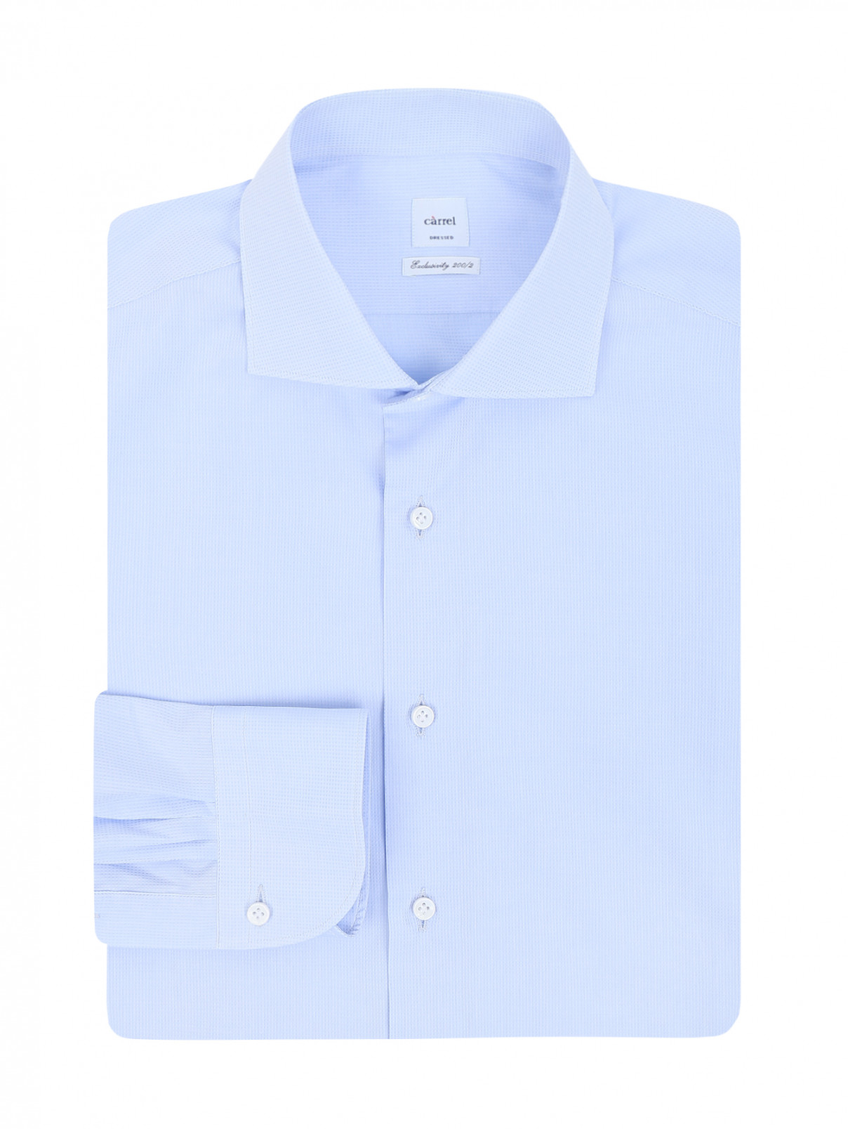 Рубашка из хлопка Carrel  –  Общий вид  – Цвет:  Синий