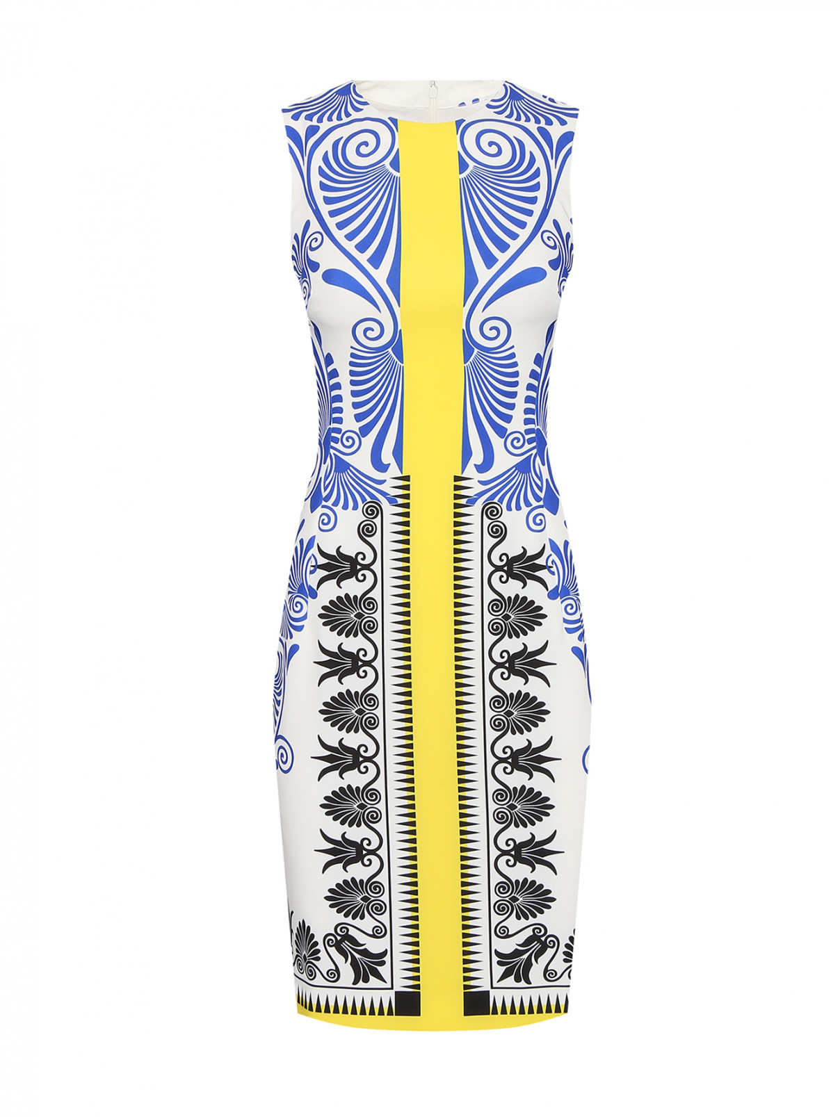 Платье-миди с узором Versace Collection  –  Общий вид