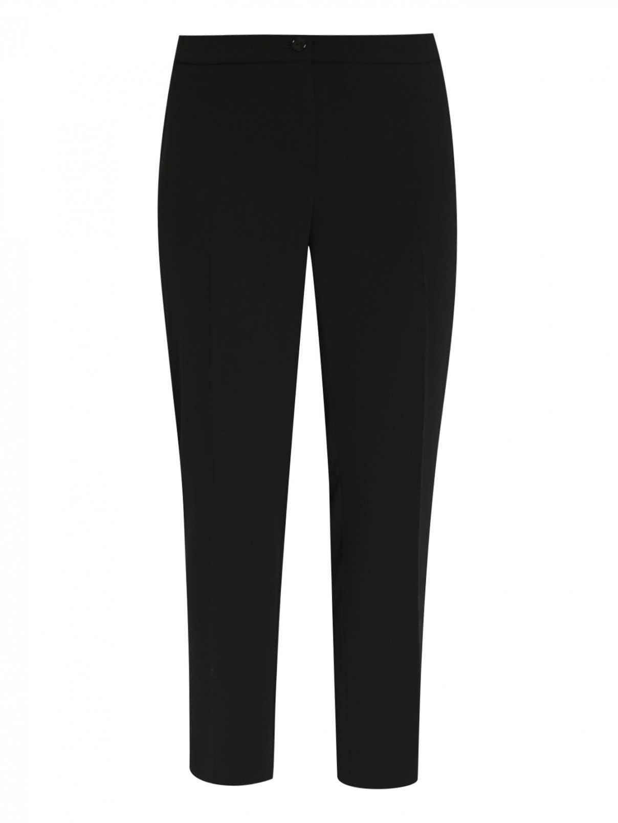 Укороченные брюки прямого кроя Persona by Marina Rinaldi  –  Общий вид  – Цвет:  Черный