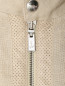 Куртка из льна с отделкой из кожи Schiatti  –  Деталь
