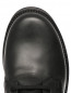 Ботинки из гладкой кожи на шнурках Moncler  –  Обтравка3