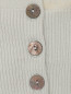 Кардиган из шерсти и шелка  с декоративными пуговицами Roma e Toska  –  Деталь