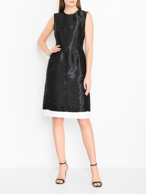 Платье-футляр с виниловым отливом Sportmax - МодельОбщийВид