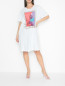 Платье из трикотажа с блеском Marina Rinaldi  –  МодельОбщийВид