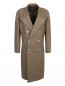 Двубортное пальто из шерсти с узором "клетка" Maison Margiela  –  Общий вид