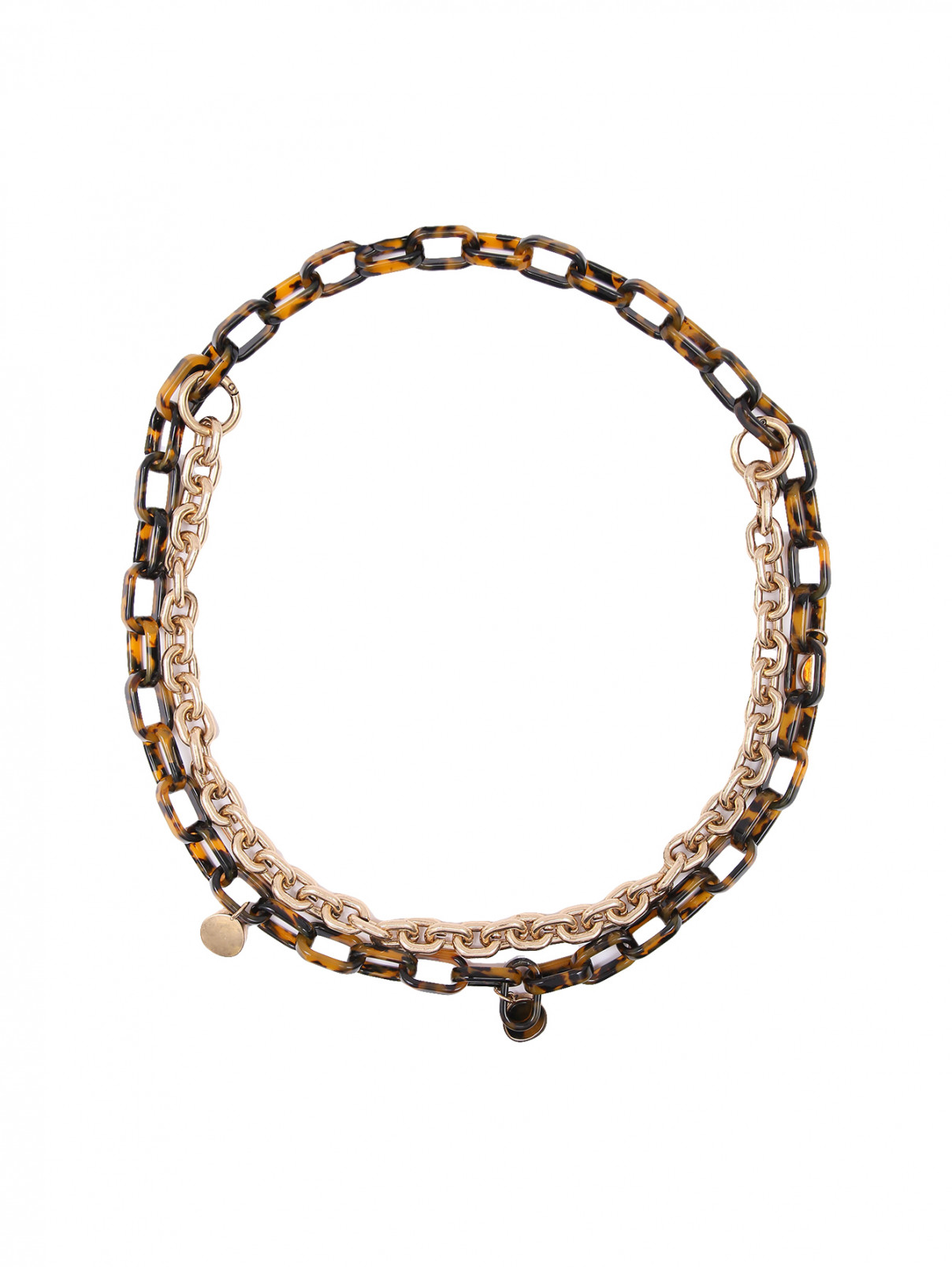 Комбинированное ожерелье из пластика Max Mara  –  Общий вид  – Цвет:  Мультиколор