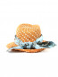 Шляпа соломенная украшенная хлопковым платком Tagliatore  –  Обтравка2