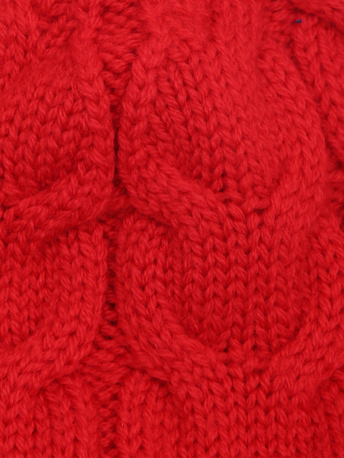 Однотонная шапка из шерсти Moncler  –  Деталь  – Цвет:  Красный