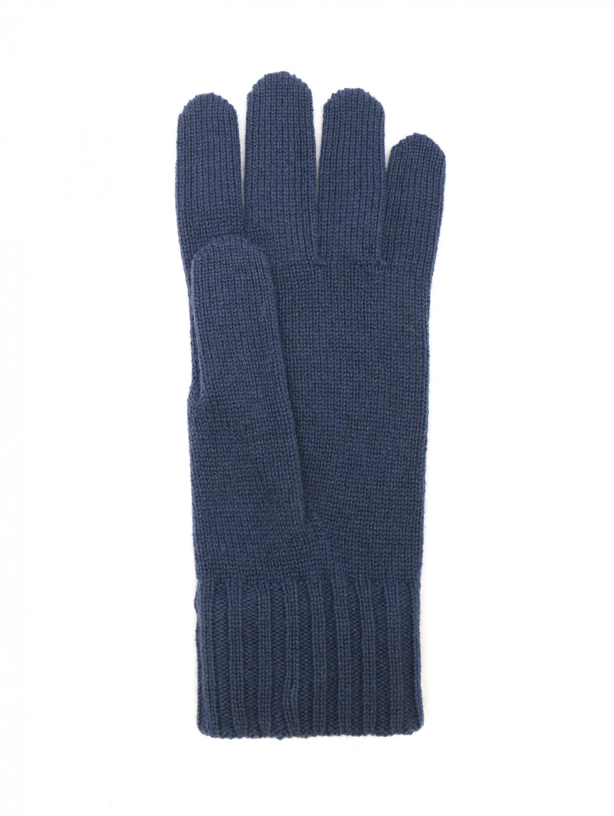 Перчатки из кашемира Malo  –  Обтравка1  – Цвет:  Синий