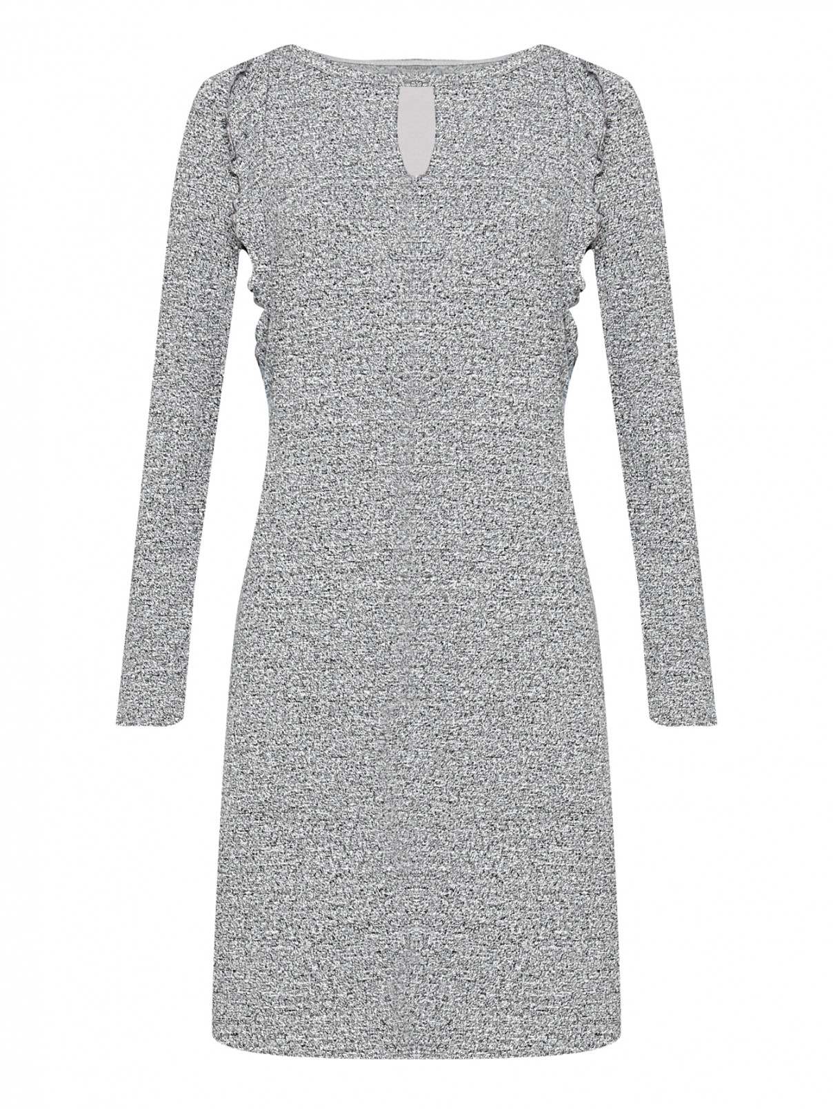 Трикотажное платье с декоративными оборками Comma  –  Общий вид