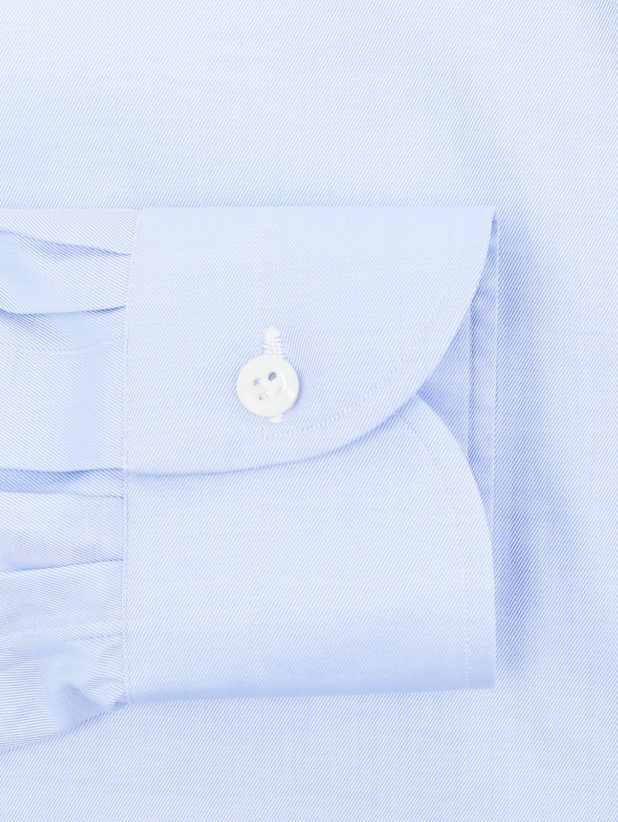 Рубашка из хлопка однотонная Giampaolo  –  Деталь1  – Цвет:  Синий