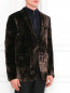 Однобортный пиджак с узором "пейсли" Etro  –  Модель Верх-Низ
