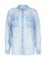 Блуза из шелка с узором и накладными карманами Equipment  –  Общий вид