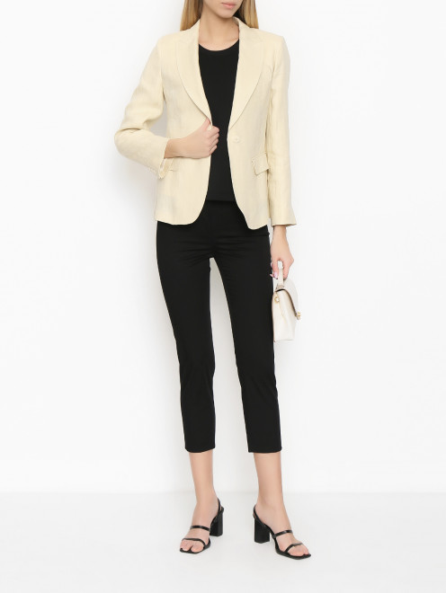 Зауженные брюки из хлопка Weekend Max Mara - МодельОбщийВид