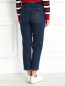 Укороченные джинсы из мягкого денима Love Moschino  –  Модель Верх-Низ1