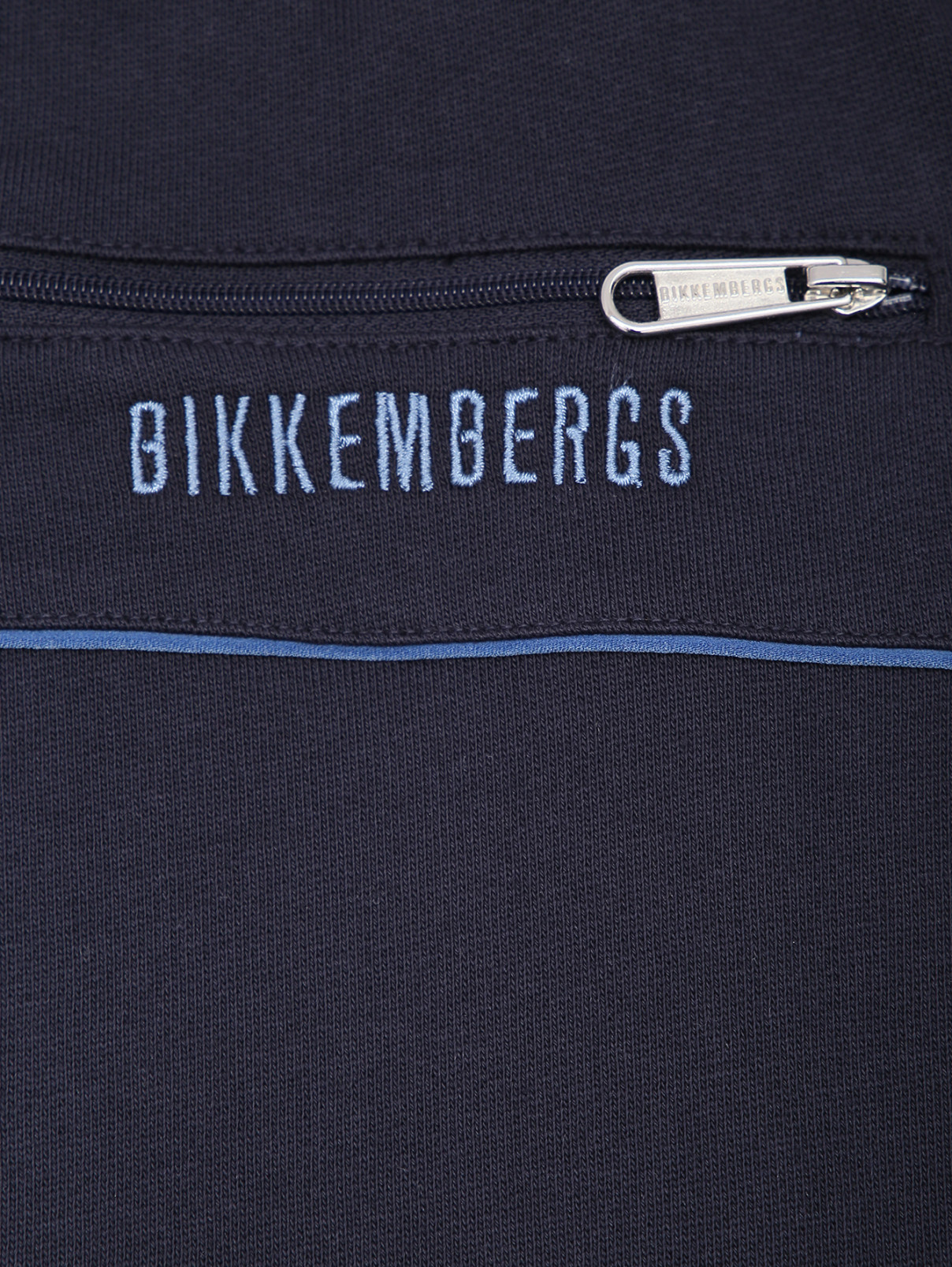 Спортивные брюки из хлопка Bikkembergs  –  Деталь  – Цвет:  Синий