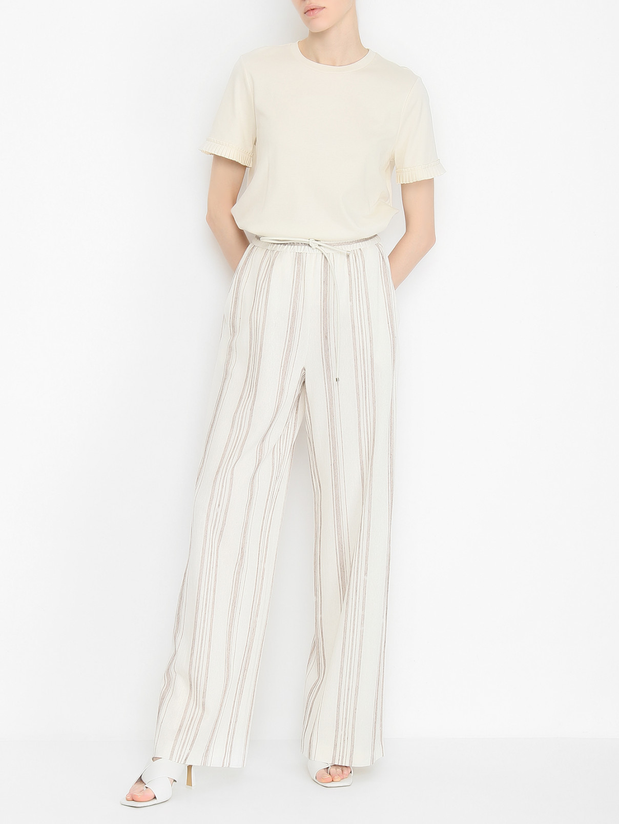 Брюки Max Mara  –  МодельОбщийВид  – Цвет:  Узор