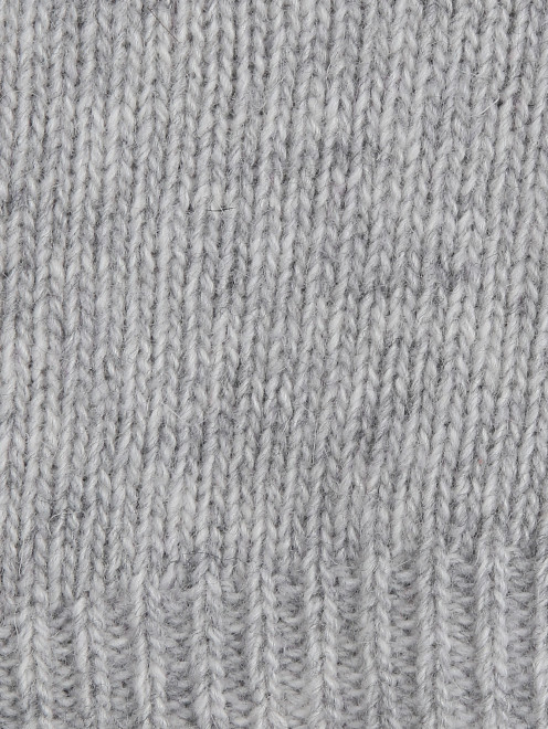 Однотонный шарф-снуд из шерсти - Деталь1