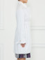 Плащ с декоративными рюшами Ermanno Scervino  –  Модель Верх-Низ2
