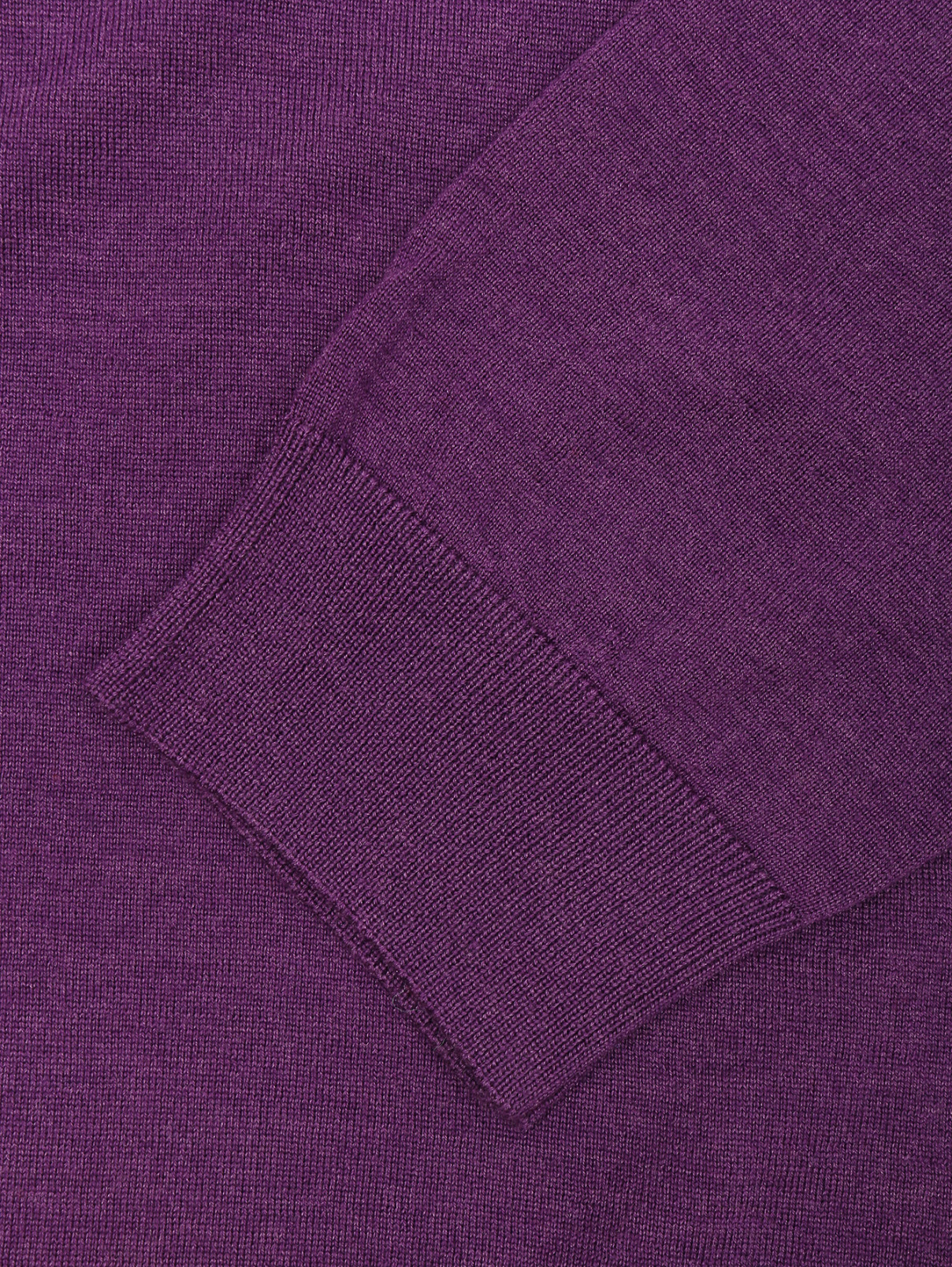 Джемпер из шерсти и шелка Piacenza Cashmere  –  Деталь  – Цвет:  Фиолетовый