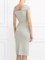 Платье из хлопка декорированное бисером Emporio Armani  –  Модель Верх-Низ1