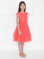 Платье из сетки с поясом Aletta Couture  –  МодельВерхНиз