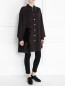 Блуза свободного кроя с принтом и контрастной отделкой Marc Jacobs  –  Модель Общий вид