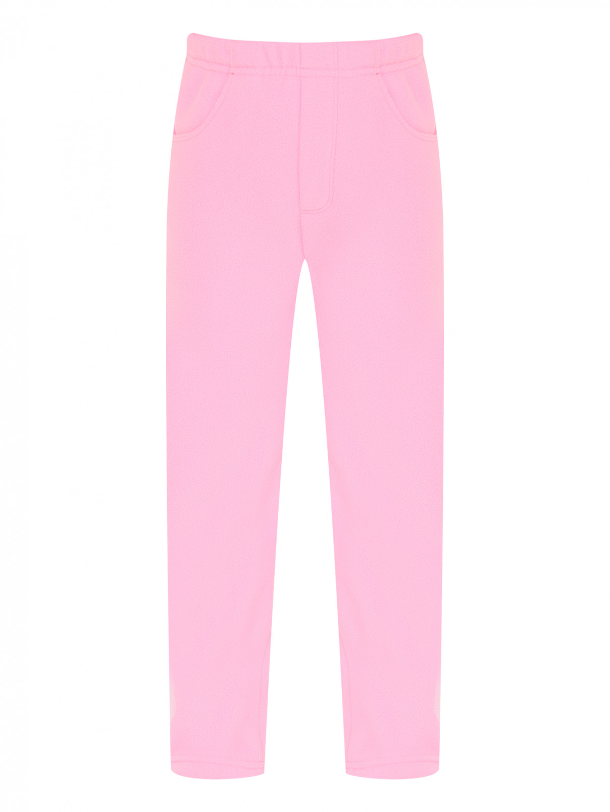 Брюки из флиса с карманами Poivre Blanc  –  Общий вид  – Цвет:  Розовый