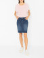 Джинсовая юбка с карманами Tommy Hilfiger  –  МодельОбщийВид