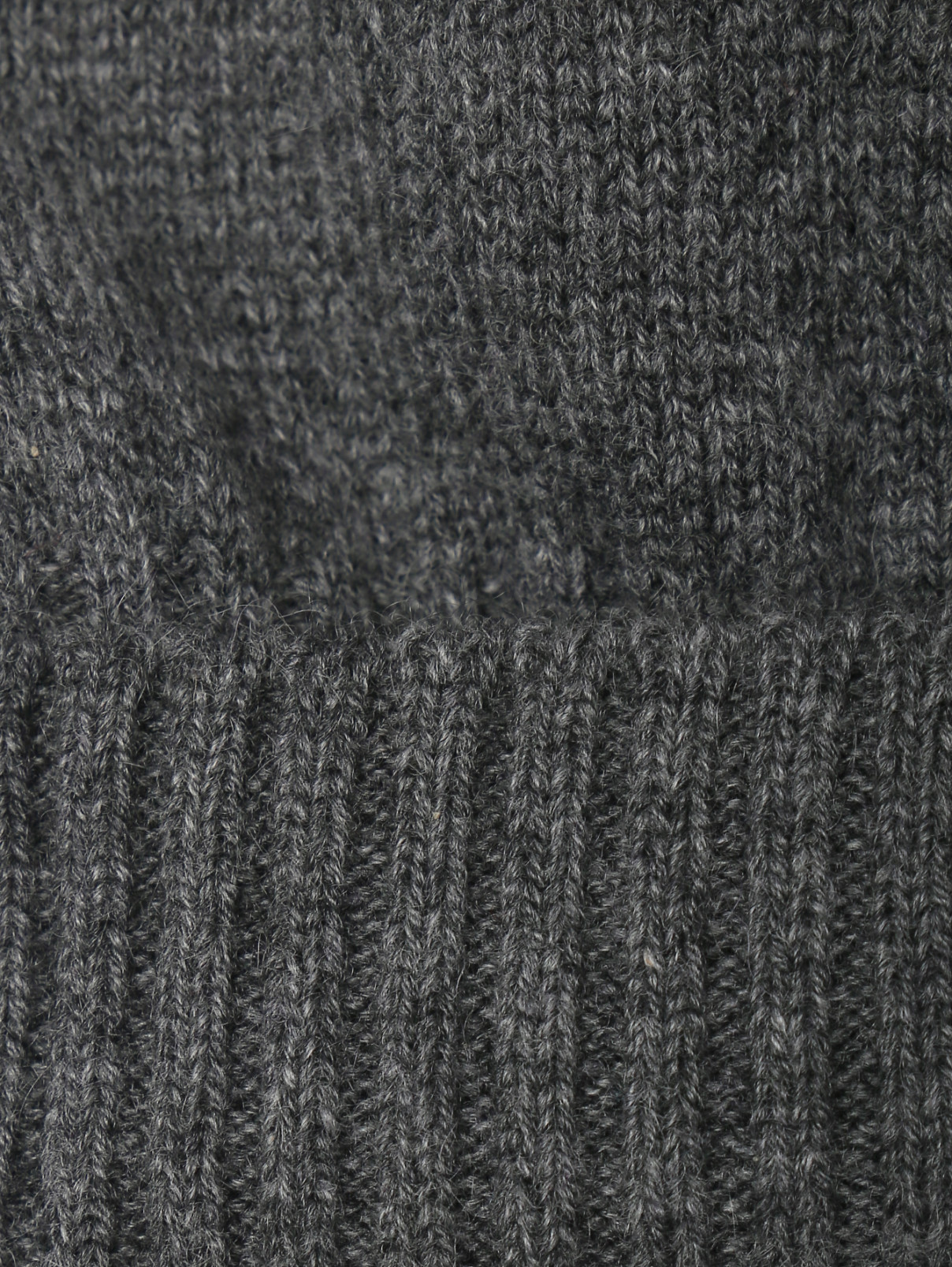 Шапка из кашемира на широкой резинке Malo  –  Деталь  – Цвет:  Серый
