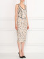 Платье из хлопка с цветочным узором Sportmax  –  Модель Общий вид