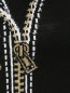 Удлиненный джемпер из шерсти с вышивкой Moschino Couture  –  Деталь