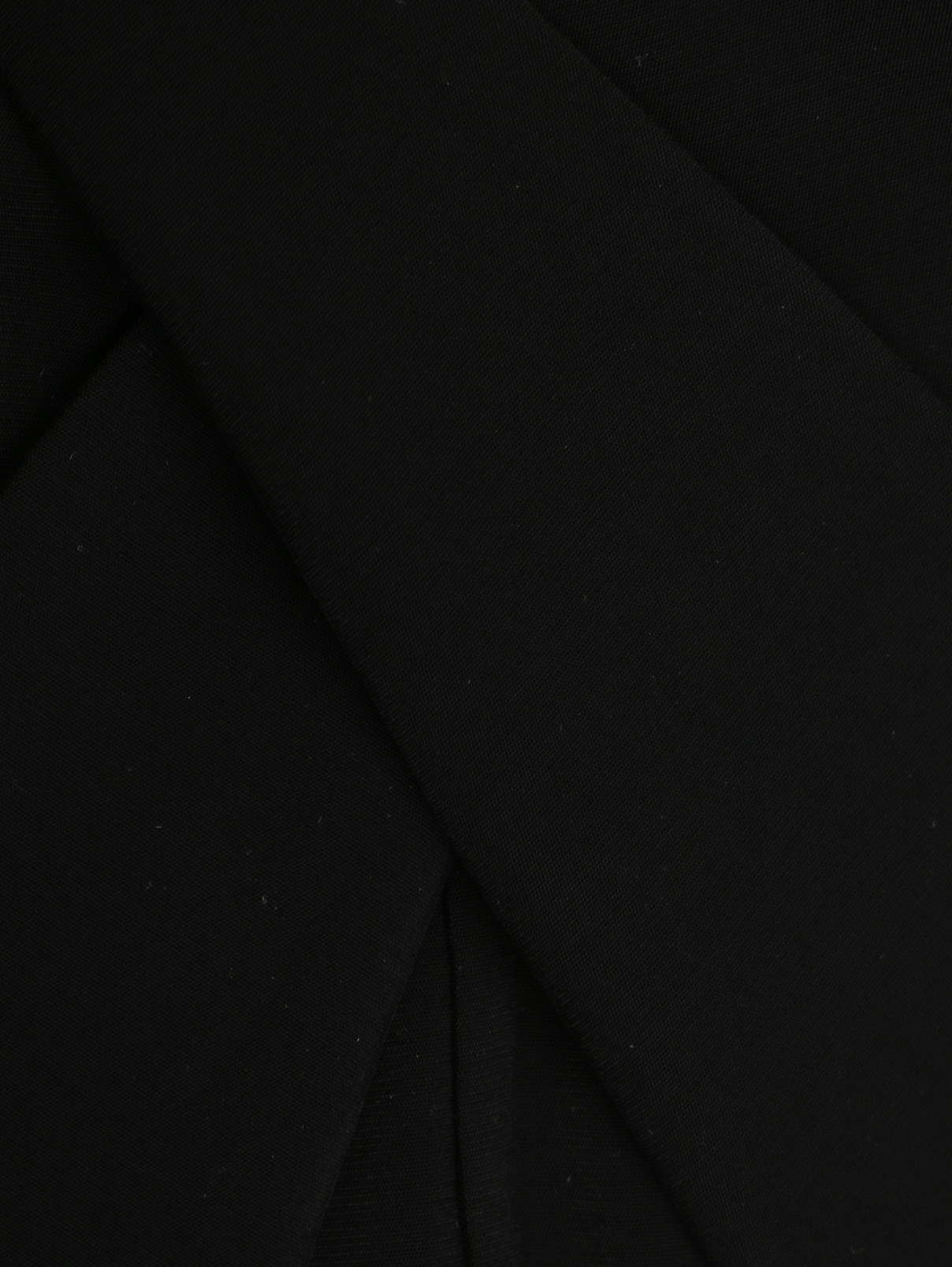 Пальто из вискозы на пуговицах с карманами Marina Rinaldi  –  Деталь1  – Цвет:  Черный