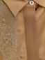 Блуза из шелка с кружевом Marina Rinaldi  –  Деталь