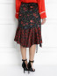 Шелковая юбка с цветочным принтом Edition10  –  Модель Верх-Низ1