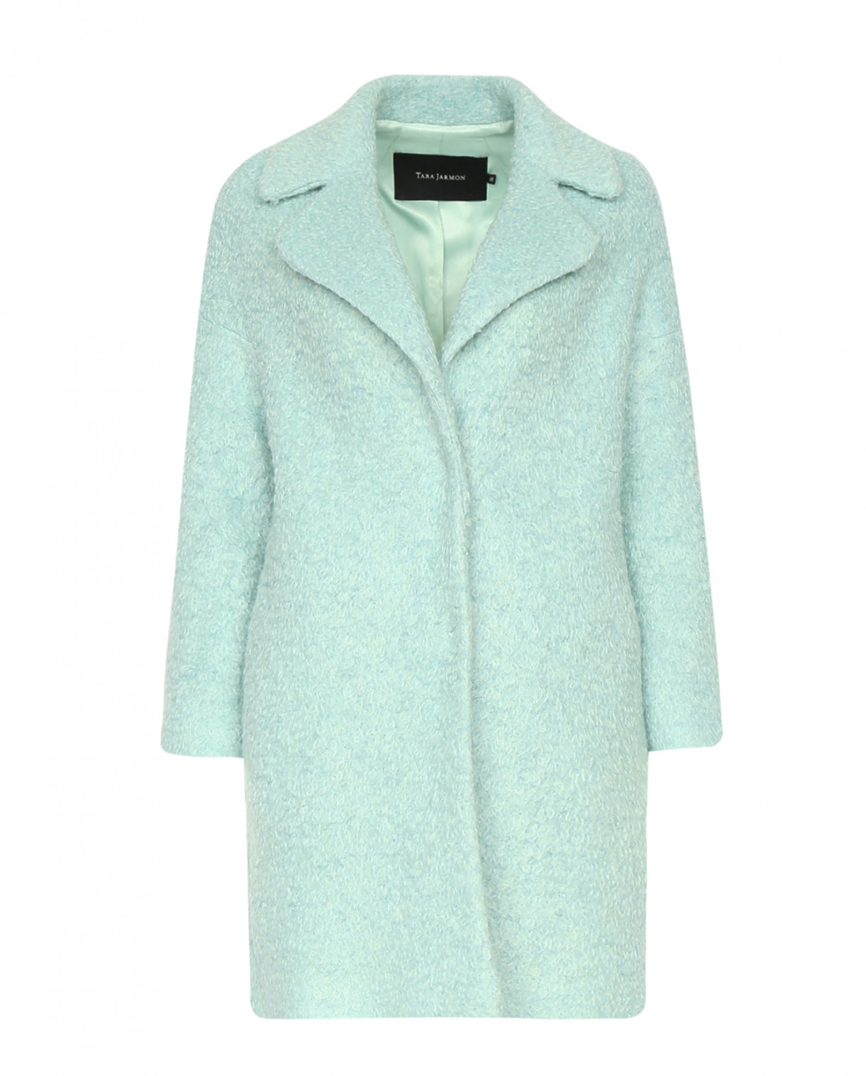 Пальто из шерсти Tara Jarmon  –  Общий вид  – Цвет:  Зеленый