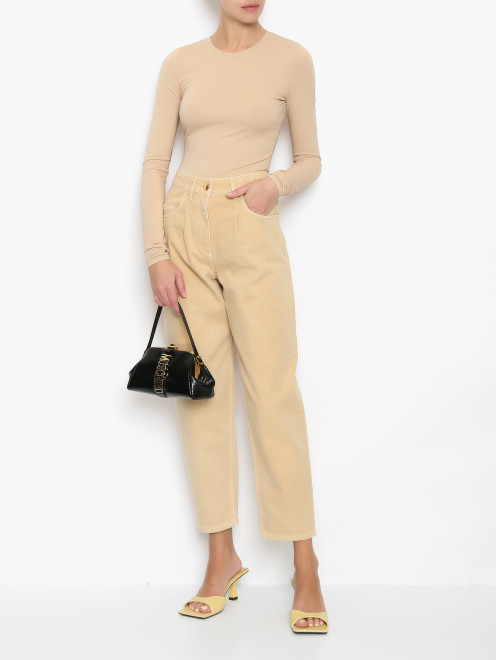 Боди из вискозы однотонное Maison Margiela - МодельОбщийВид