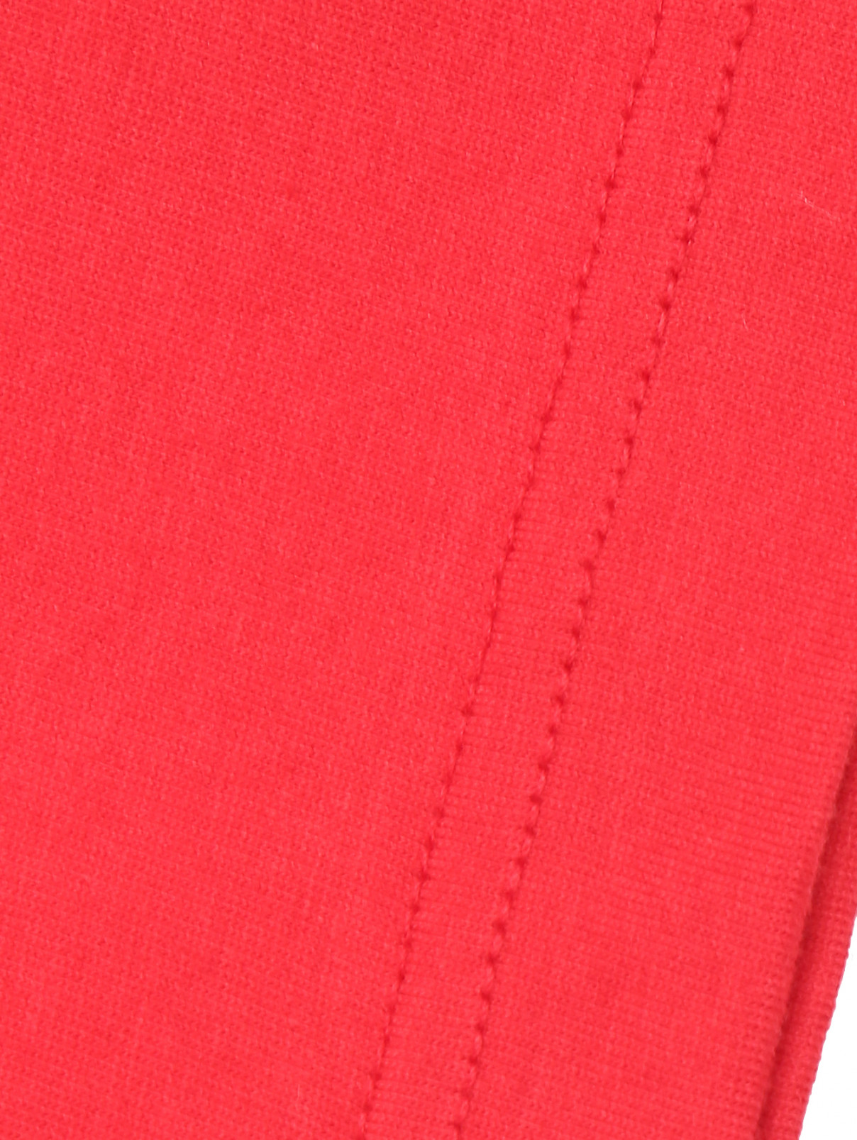 Хлопковая футболка с вышивкой N21  –  Деталь  – Цвет:  Красный
