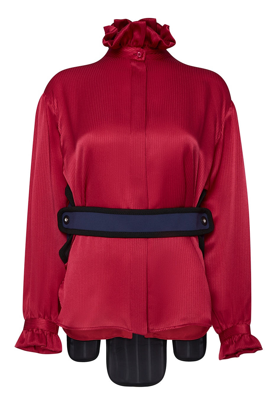 Блуза с контрастной вставкой Balenciaga  –  Общий вид