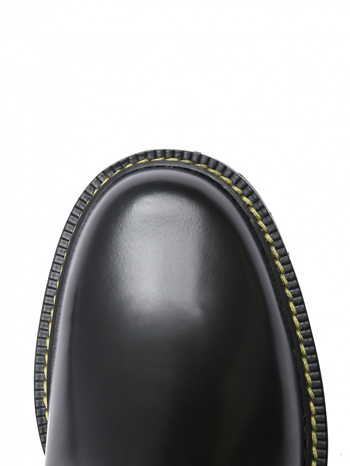 Ботинки из кожи с контрастной отделкой Etro  –  Обтравка3  – Цвет:  Черный
