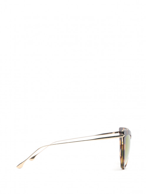 Солнцезащитные очки в пластиковой оправе с узором - Обтравка2