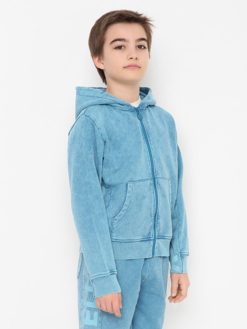 Хлопковая толстовка с принтом Stella McCartney kids - МодельВерхНиз