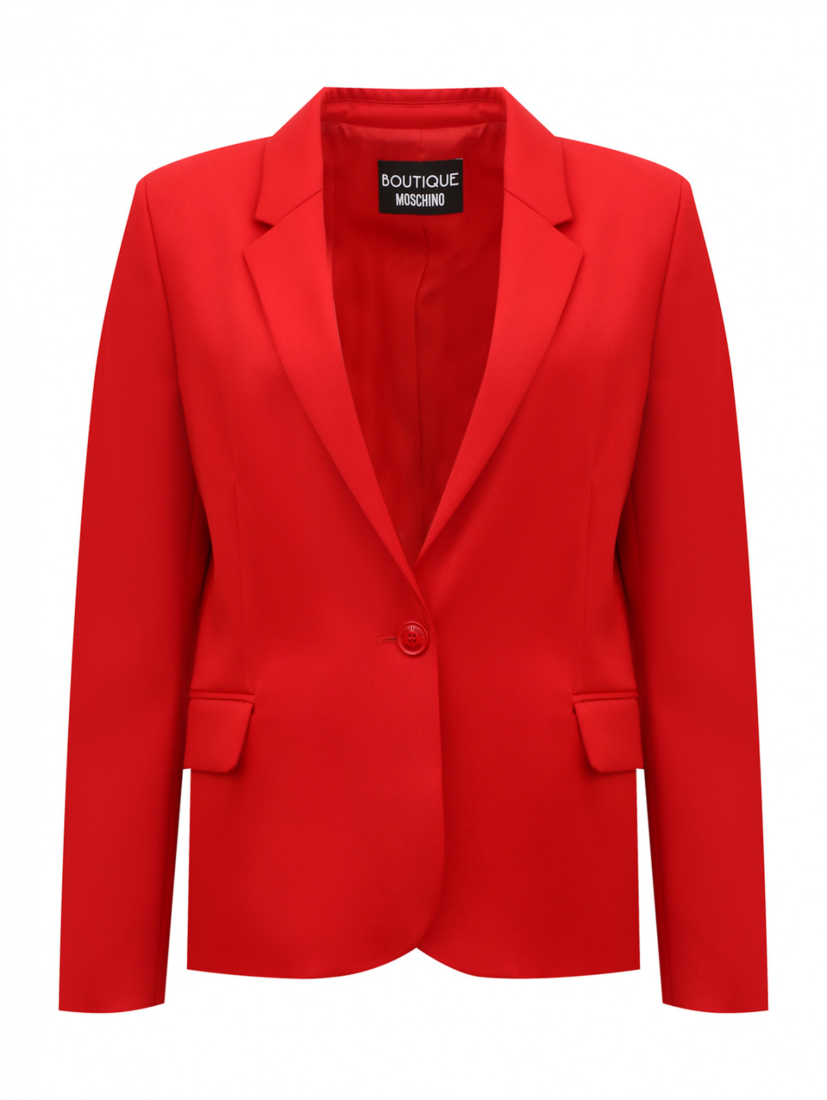 Жакет из шерсти Moschino Boutique  –  Общий вид  – Цвет:  Красный