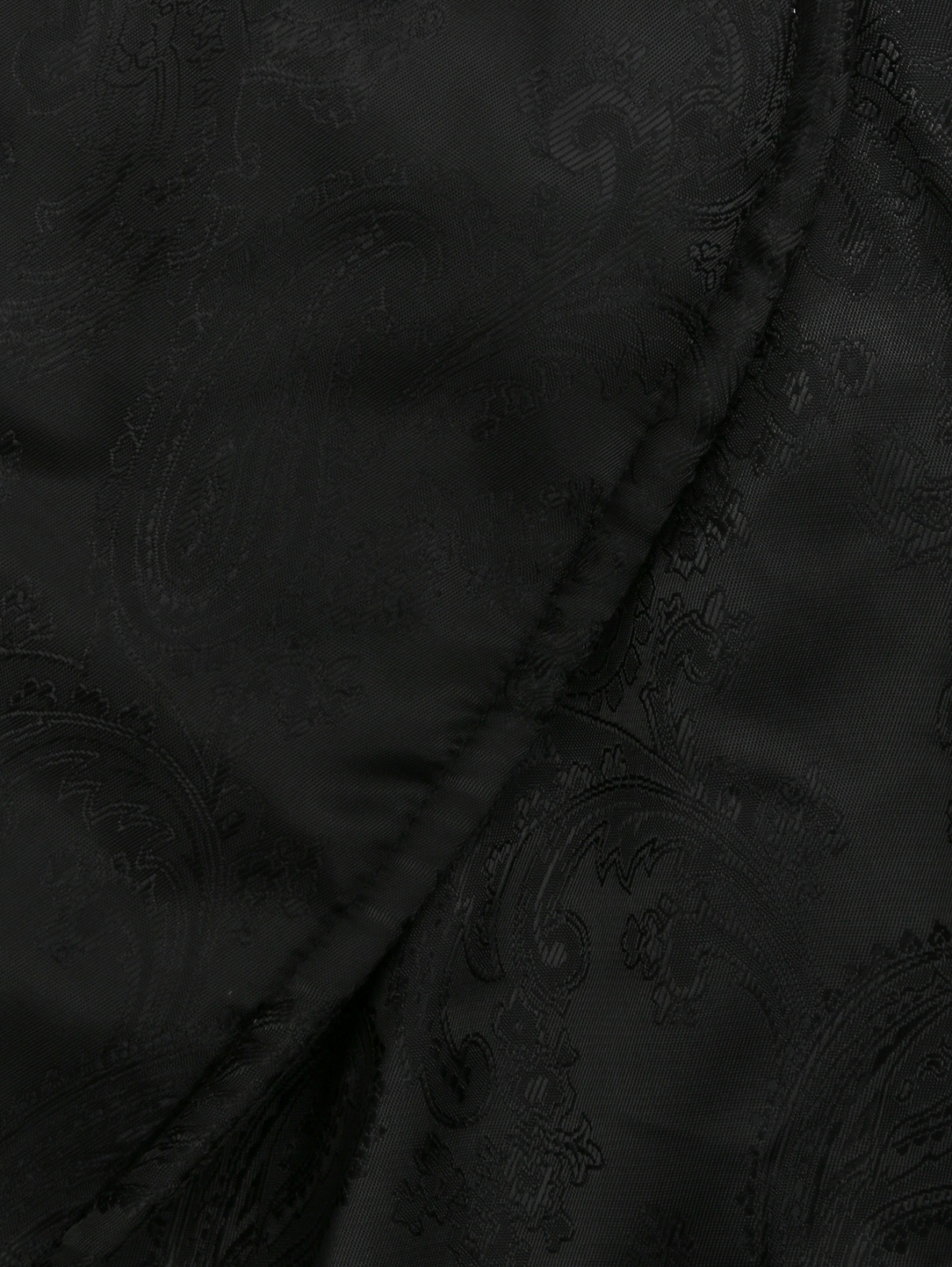 Двубортное пальто свободного кроя с узором J.W. Anderson  –  Деталь  – Цвет:  Черный
