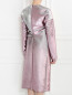 Платье-футляр с драпировкой из ткани с эффектом "металлик" Jil Sander  –  Модель Верх-Низ1