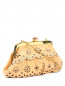 Клатч декорированный бусинами  с плечевым ремнем-цепью Moschino  –  Обтравка1