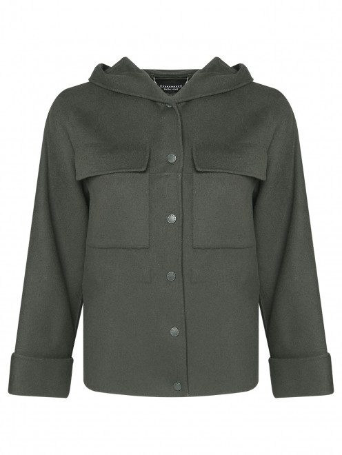 Полупальто из шерсти с кулиской на талии Weekend Max Mara - Общий вид