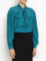 Блуза из смешанного шелка с бантом Moschino Boutique  –  МодельВерхНиз